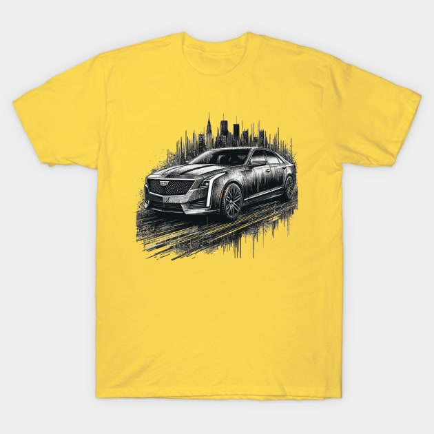 Cadillac CT6 T-Shirt by Vehicles-Art